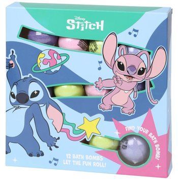 Набір шипучих різнокольорових бомбочок для ванни Disney Stitch із серії Ліло і Стіч 12 шт 011478 фото