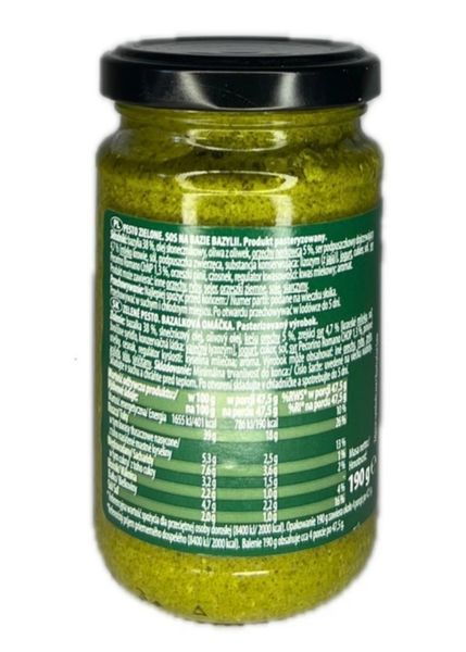 Соус песто по-генуэзски GustoBello Pesto alla Genovese с базиликом 190 грамм 016500 фото