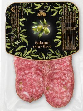 Нарезка салями с оливками Salame con Olive от Villano 75 грамм 029531 фото