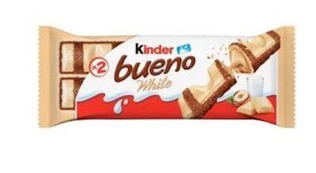 Батончик Kinder Bueno белый 43 грамм 1612 фото