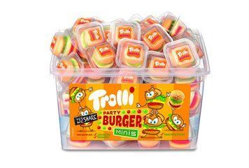 Желейные конфеты Trolli mini Burger 10 грамм 00324 фото