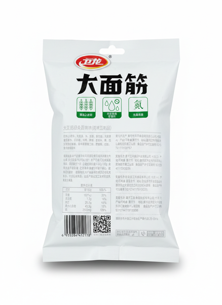 Снек латяо соевое мясо Weilong Big La Tiao Hot & Spicy умеренно острый 65 грамм 015320 фото