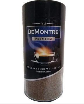 Кофе DeMontre Premium растворимый с добавлением молотого 200 г 00463 фото