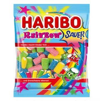 Желейные конфеты Haribo Rainbow кислые 160 грамм 1778 фото
