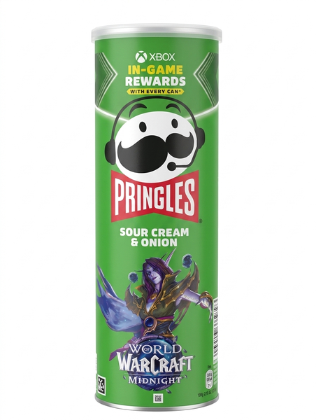 Чипси Pringles Sour Cream & Onion зі смаком сметани з цибулею 165 грам 00148 фото