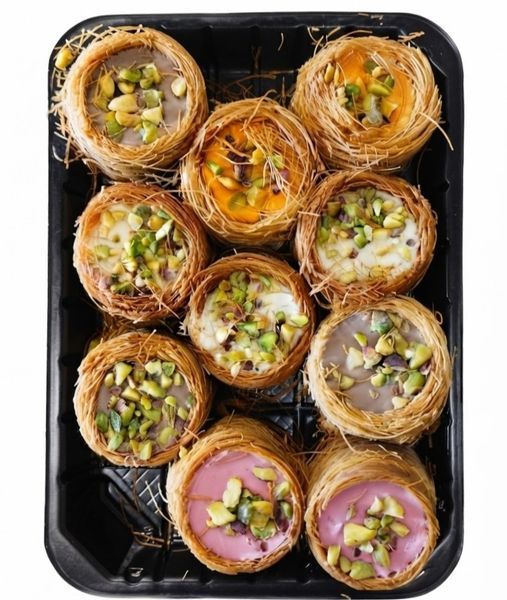 Пахлава гнездышка микс вкусов сет 10 шт 129098 фото
