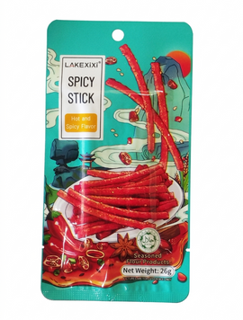 Соевые палочки Latiao Lakexixi Spicy Stick латяо с пряно-острым вкусом 26 грамм 0153246 фото