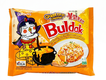 Лапша Buldak Quattro Cheese с курицей 4 сыра 140 грамм 02578 фото