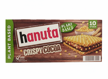Вафли Hanuta Crispy Cocoa с шоколадной начинкой и рисовыми шариками 220 грамм copy_00404 фото