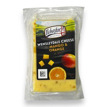 Сыр Ilchester Wensleydale Cheese полутвердый с манго и апельсином 150 грамм 024781 фото