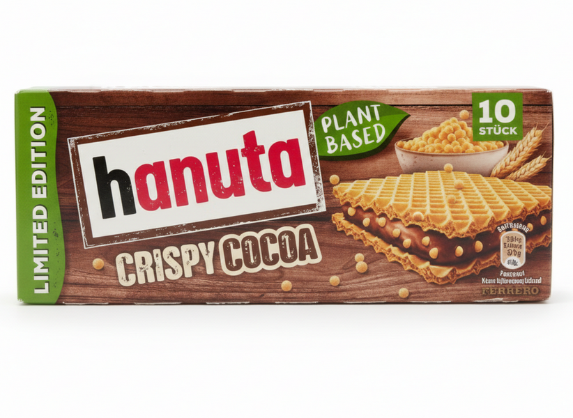 Вафли Hanuta Crispy Cocoa с шоколадной начинкой и рисовыми шариками 220 грамм copy_00404 фото