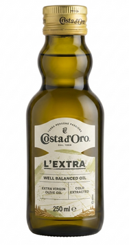 Масло оливковое Costa d'Oro L'EXTRA Extra Virgin 250 мл 01938 фото