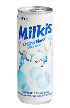Напиток молочный газированный Lotte Milkis Original Milk & Jogurt оригинальный сливочный вкус 250 мл 127931 фото