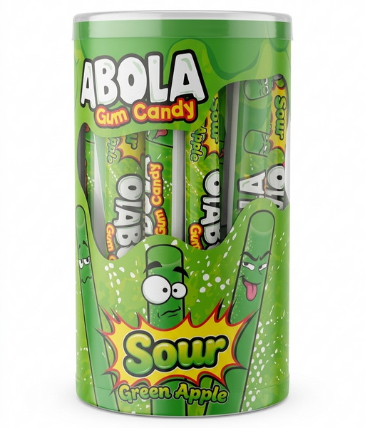 Упаковка жевательных резинок Ola Bola Sour Gum Candy Marmizyaka со вкусом кислого зеленого яблока (30 шт) 02866 фото