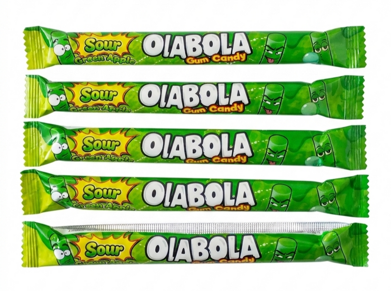 Упаковка жевательных резинок Ola Bola Sour Gum Candy Marmizyaka со вкусом кислого зеленого яблока (30 шт) 02866 фото