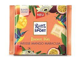 Шоколад Ritter Sport белый манго-маракуйя 100 грамм 02011 фото