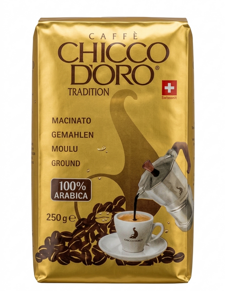 Молотый кофе Chicco D'oro Тradition 100% арабіка  250 грамм 01252 фото