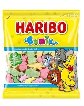 Жевательный мармелад Haribo Bumix в виде животных с фруктовым вкусом 175 грамм 00756 фото