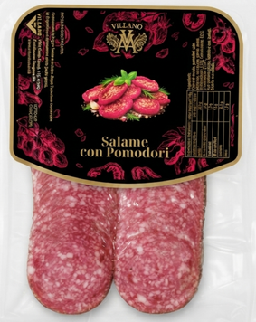 Нарізка салямі з в&rsquo;яленими томатами Salame con Pomodori від Villano 75 грам 029532 фото