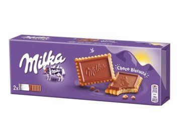 Печенье Milka Choco Biscuits в молочном шоколаде 150 грамм 113982 фото