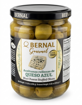 Оливки фаршированые сыром дор блю Bernal Gourmet 436 грамм 00107 фото