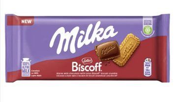 Шоколад Milka Lotus Biscoff молочный с крошками печенья 90 грамм 004061 фото