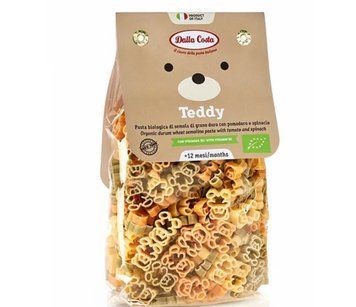 Макароны в виде мишек Dalla Costa Teddy с томатом и шпинатом 200 грамм 029323 фото