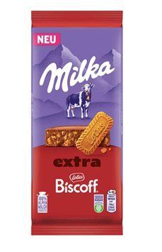 Шоколад Milka Extra Lotus Biscoff молочный с крошками печенья 190 грамм 004062 фото