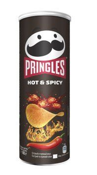 Чипсы Pringles Hot & Spicy с острым вкусом 165 грамм 01661 фото