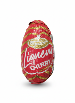 Конфетка-яйцо Figaro Liqueur Cherry с вишневым ликером из темного шоколада 27,5 грамм 29657 фото