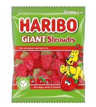 Желейные конфеты Haribo Giant Strawbs 160 грамм 010991 фото