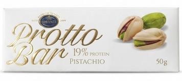 Батончик протеїновий Amanti Prottto Bar Pistachio в молочному шоколаді 50 грам 010112 фото