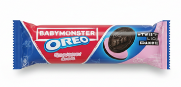Печенье Oreo BABYMONSTER Strawberry Creme клубничный крем 110,4 грамма 026972 фото