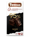 Черный шоколад 95% какао Torras без сахара 75 грамм 00198 фото 1