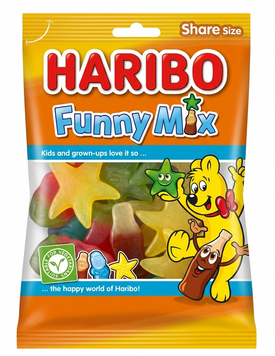 Желейні цукерки Haribo Funny Mix 185 грам 010992 фото