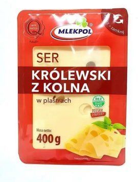 Сыр нарезка Mlekpol Krolewski z kolna 400 грамм 02459 фото