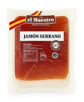Хамон El Maestro Jamon Serrano 250 грам 003522 фото