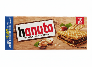 Вафли Hanuta Haselnuss-Schnitte с шоколадной начинкой и измельченным фундуком 220 грамм 00407 фото