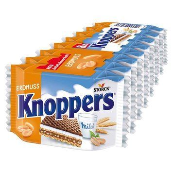 Вафли Knoppers Milch Erdnuss молочно-ореховые с арахисом 8 шт 029001 фото