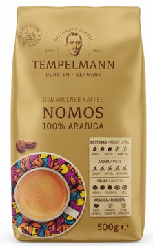 Молотый кофе Tempelmann Nomos 100% Arabica 500 грамм 012546 фото