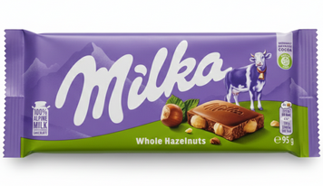 Шоколад Milka Whole Hazelnuts молочный с целым фундуком 95 грамм 0041681 фото
