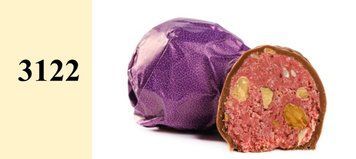 Конфеты с миндалем, тестом катаиф и измельченными лесными орехами в молочном шоколаде 1 шт 162522 фото