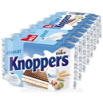 Вафли Knoppers Joghurt с йогуртовым вкусом 8 шт 029002 фото