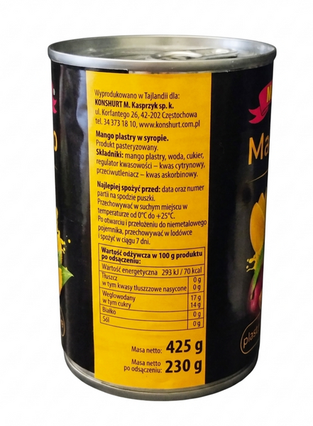 Манго M&K консервовані скибочки в сиропі 425 грам 023781 фото