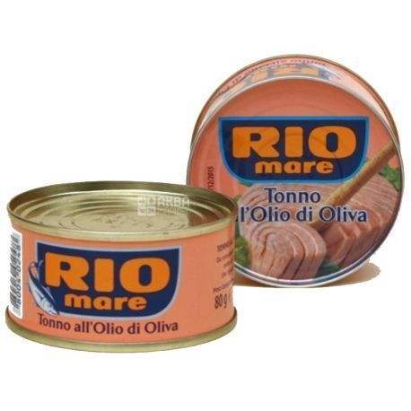 Тунець в оливковій оліїї Rio Mare 80 грам 00092 фото