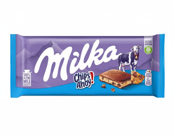 Шоколад Milka Chips Ahoy! молочный со сливочной начинкой и кусочками печенья 100 грамм 004013 фото