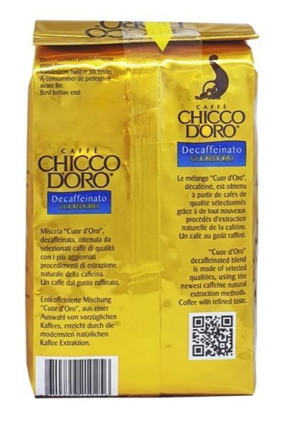 Кофе в зернах без кофеина Chicco d'Oro Decaffeinato Cuor d'Oro 250 грамм 073143 фото
