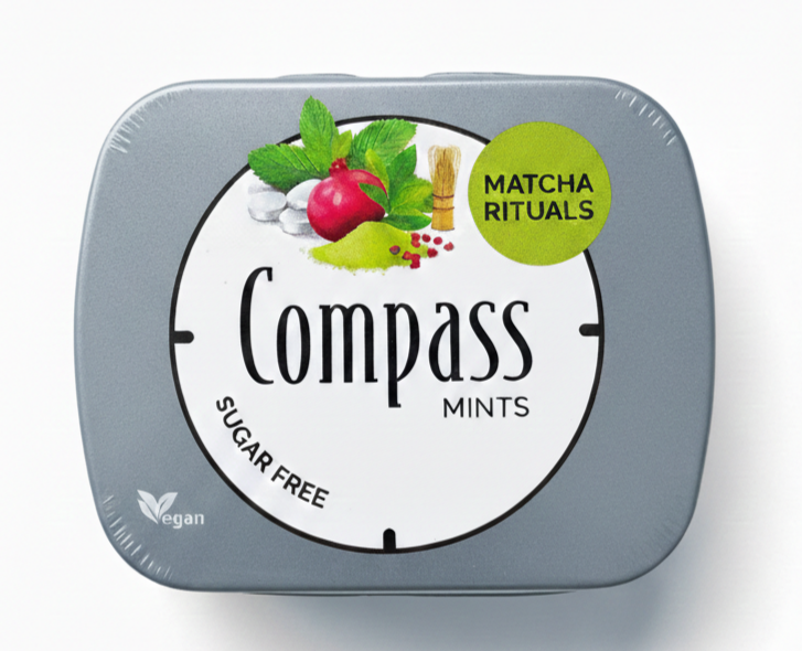 Льодяники Compass зелений чай матча та гранат 14 грам 02533 фото